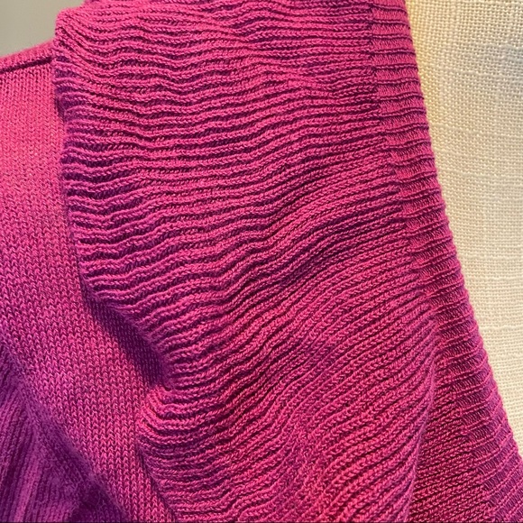 Byron Lars Violet Ruffle Open Cardigan - Picture 9 of 11